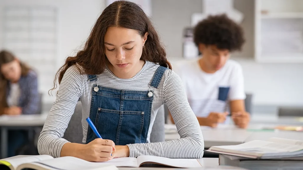 woman writing
